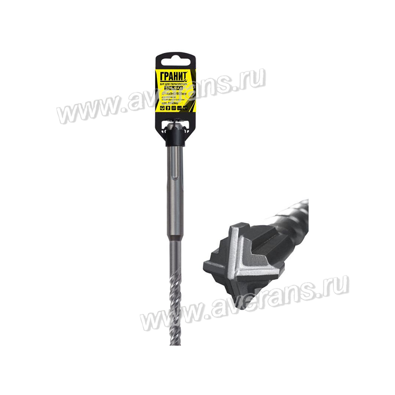 Бур по бетону SDS-max Quadro-X 14x940/800 мм ГРАНИТ