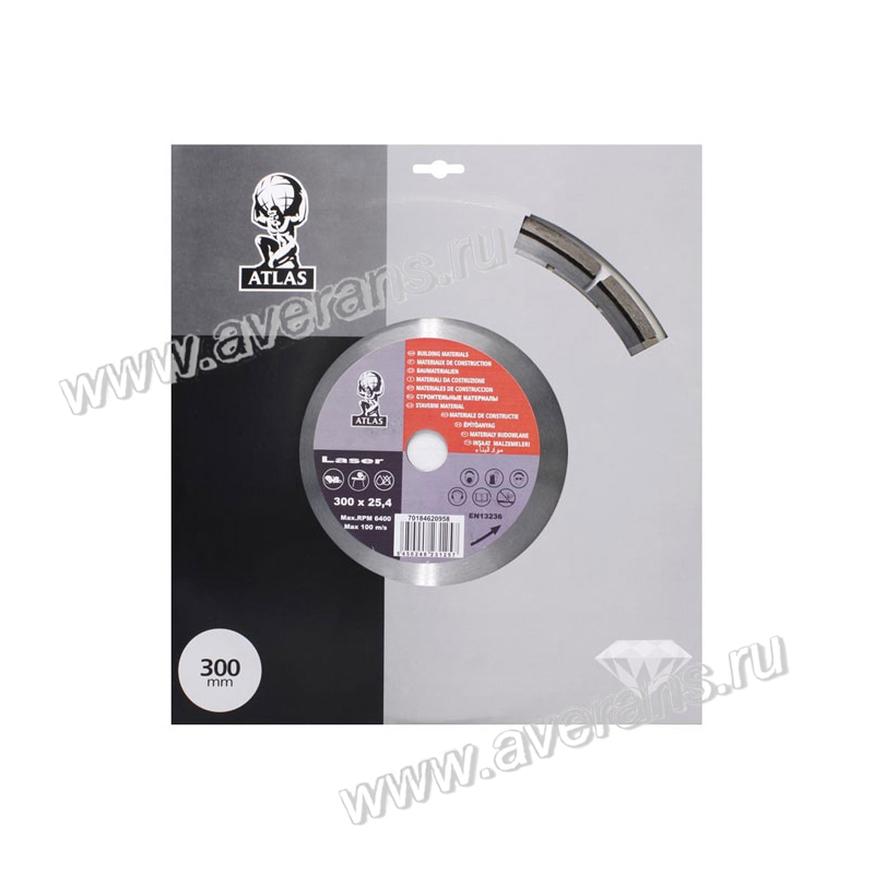 Алмазный диск ATLAS LAZER Ø 150x22.23