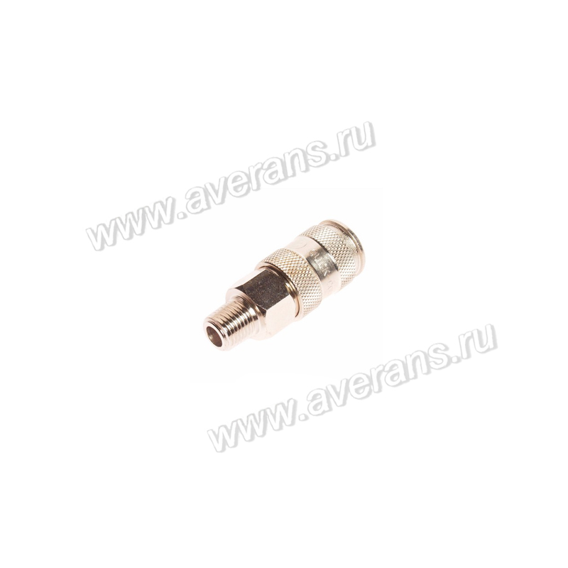 Переходник для компрессора M3/8" быстросъемный с клапаном наружная резьба JTC