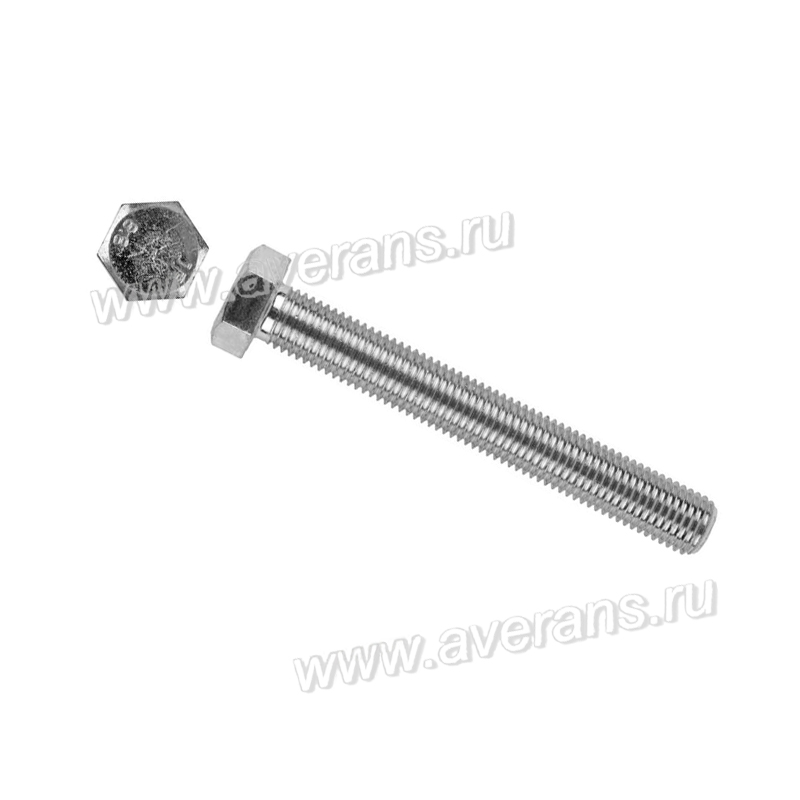 Болт DIN 933 12х60, класс прочности 8.8, оцинкованный, упак. 100 шт.
