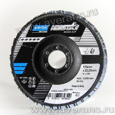 Лепестковый диск NORTON Norstar SG CeramicNorzon, 125x22, P40