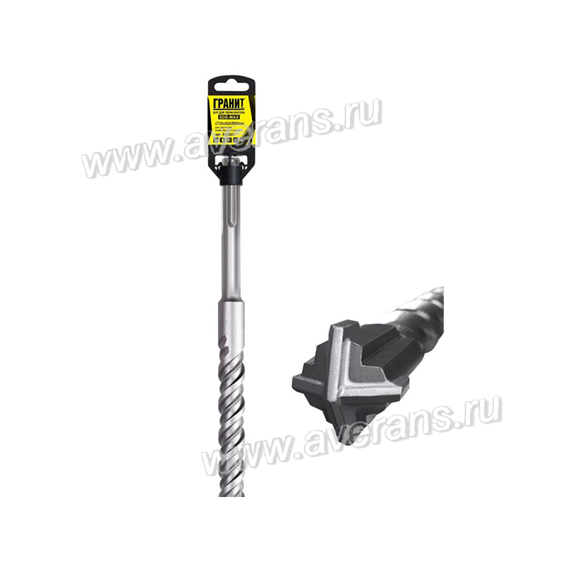 Бур по бетону SDS-max Quadro-X 30x920/800 мм ГРАНИТ