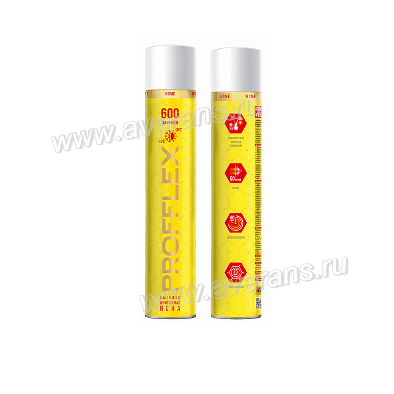 Пена монтажная бытовая PROFFLEX600 ADVANCED