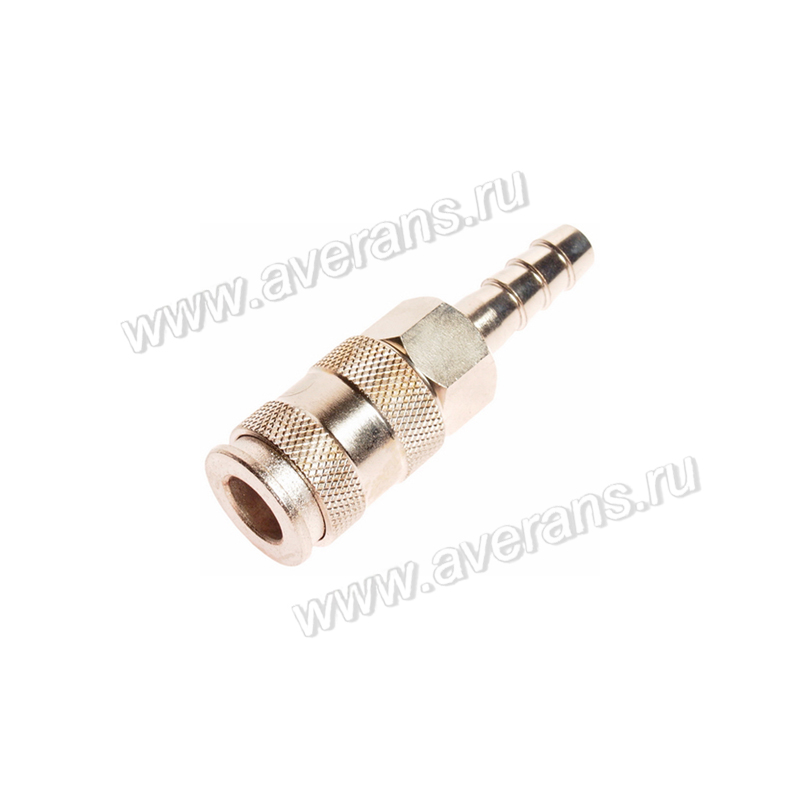 Переходник для компрессора 3/8" 10.9мм быстросъемный с клапаном "елочка" JTC