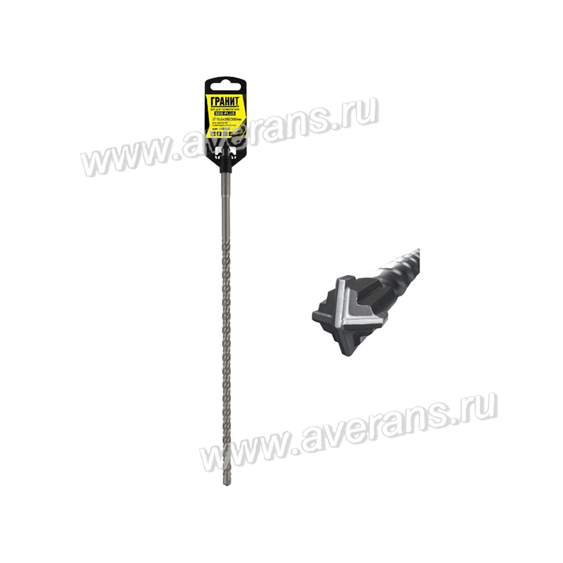 Бур SDS-PLUS Quadro-X 10,0х360/300 ГРАНИТ