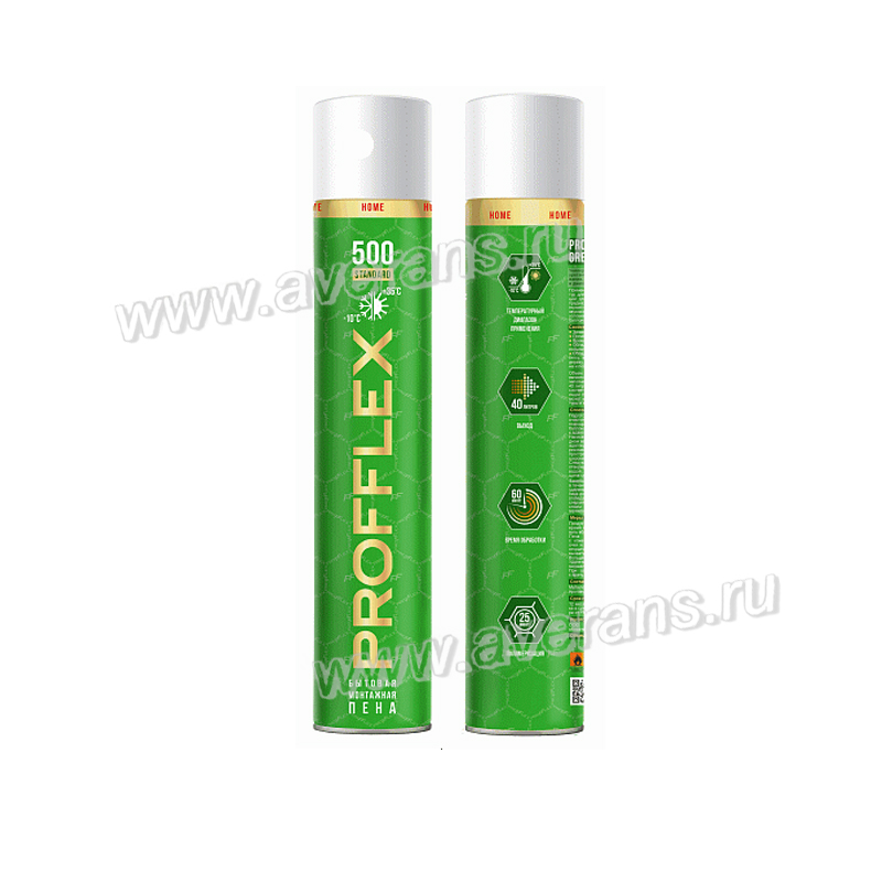 Пена монтажная бытовая PROFFLEX HOME 500 standard 