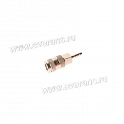 Переходник для компрессора 1/4" 7.9мм быстросъемный с клапаном "елочка" JTC